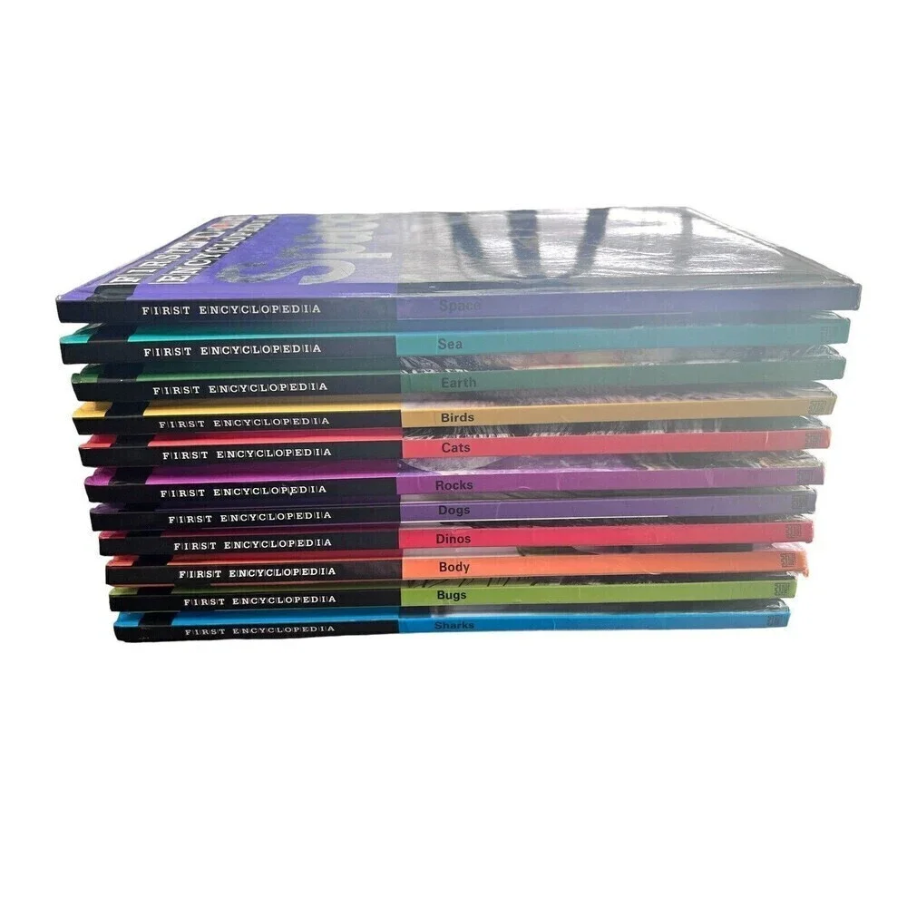 Lot of 11 First Encyclopedia by Castle Street Press, HC, 2011, Exc. Bugs, Birds